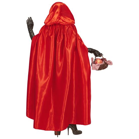 Capa con Capucha Roja en Raso 143 cms