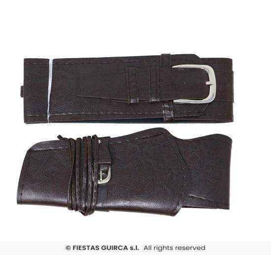 Cartuchera Negra de piel para adulto **