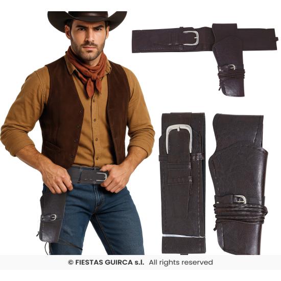 Cartuchera Negra de piel para adulto **