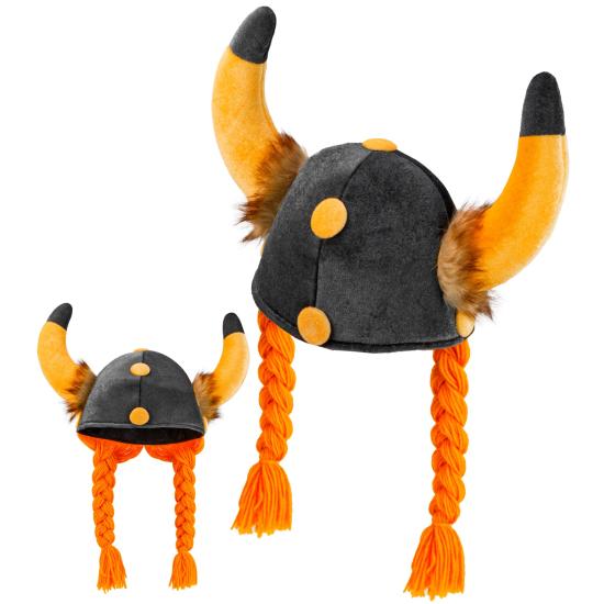 Casco de Galo Obelix con Trenzas Casco de Galo Obelix con Trenzas