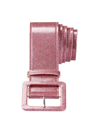 Cinturón Glitter rosa 120 cm .