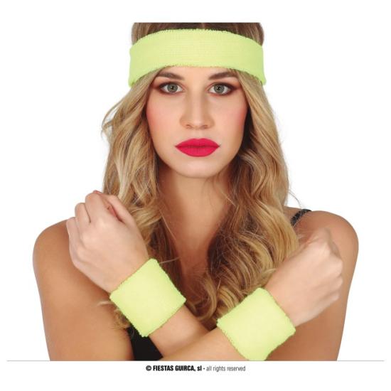 Conjunto 2 muñequeras y cinta pelo