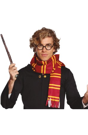 Conjunto de mago Harry  con gafas y bufanda
