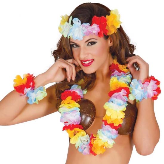 Conjunto Hawaiano Multicolor extra. Conjunto Hawaiano Multicolor extra.