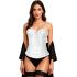 Corset Blanco de Mujer – Top de Disfraz para Princesas, Marquesas y Fiestas de Carnaval