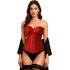 Corset Rojo de Mujer – Accesorio de Disfraz para Carnaval, Princesas y Fiestas Elegantes