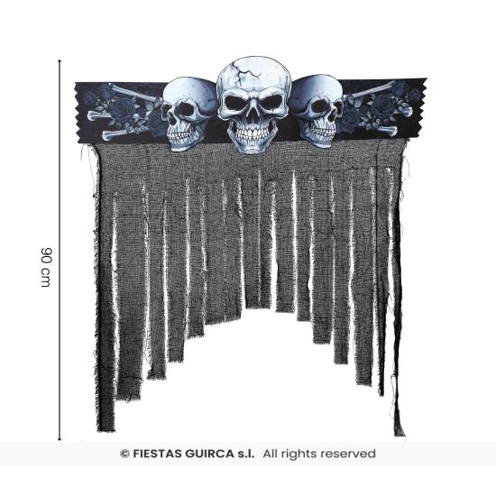 Cortina Decorativa Halloween 90x90 cm