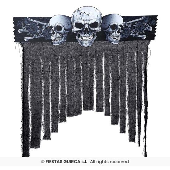 Cortina Decorativa Halloween 90x90 cm