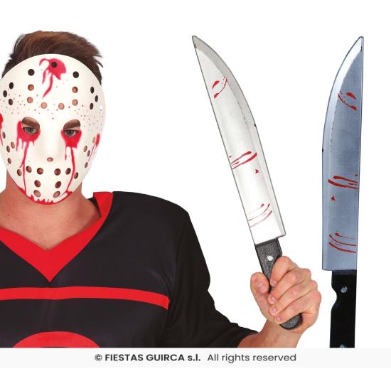 Cuchillo con sangre, 50 cms.