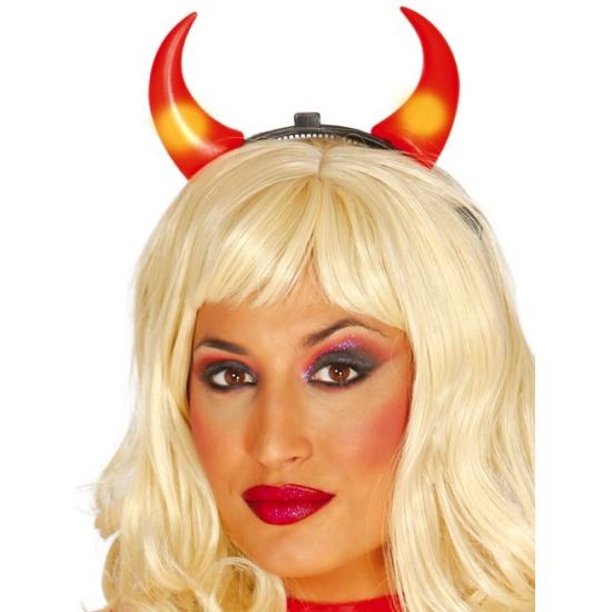 Cuernos de diablo con luz