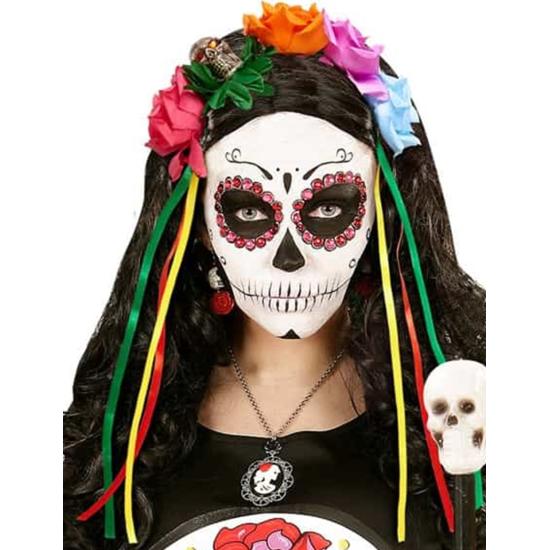 Diadema de 5 Rosas con Calavera