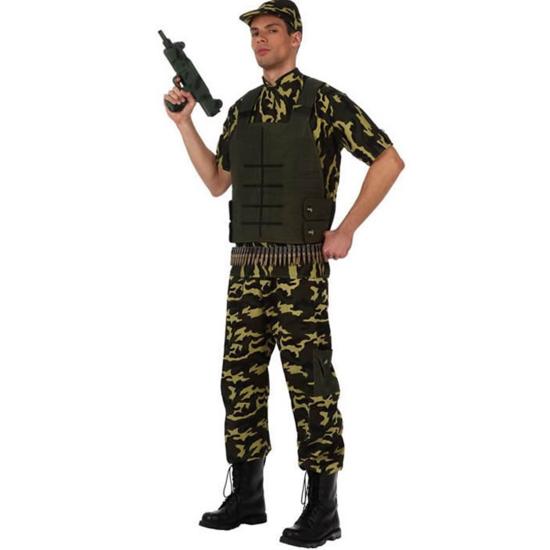 Disfraz de Militar de camuflaje para hombre : : Juguetes y juegos