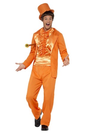 Disfraz 2 Tontos Muy Tontos Naranja para hombre