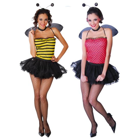 Disfraz adulta 2 en 1 Abeja y Mariquita talla 38-40