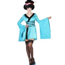 Disfraz adulta Geisha Blue  M