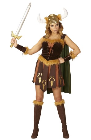 Disfraz adulta Vikinga Guerrera Valhalla.