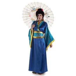 Disfraz adulto Geisha Azul