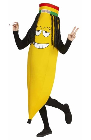 Disfraz adulto Plátano Rastafari en Talla única