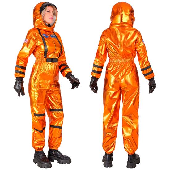 Disfraz Astonuta Misión Espacial Naranja para mujer