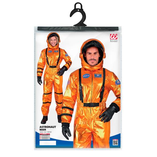 Disfraz Astronauta colonizador para adulto color Naranja Disfraz Astronauta colonizador para adulto color Naranja