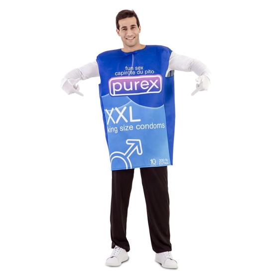Disfraz Caja de condones adultos Disfraz Caja de condones adultos