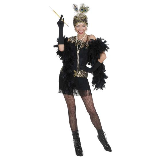 Disfraz Chica de los Años 20 Negro mujer.