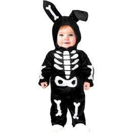 Disfraz Conejo Negro Esqueleto Bebé