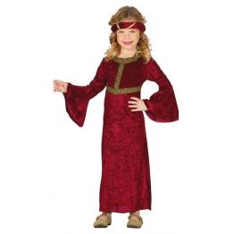 Disfraz Dama Medieval Corte para Niña