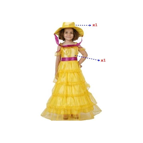 Disfraz Dama Sureña Amarillo. Disfraz Dama Sureña Amarillo.