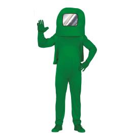 Disfraz de Among Us Verde para adultos