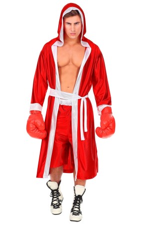 Disfraz de Boxeador Rojo adulto