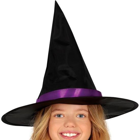 Disfraz de Bruja Estrellas con Purpurina para Niña (Sombrero + Vestido)