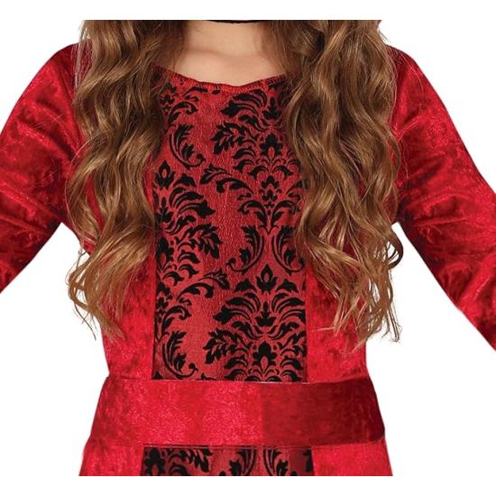 Disfraz de Bruja Roja con Capucha para Niña