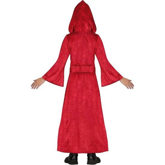 Disfraz de Bruja Roja con Capucha para Niña