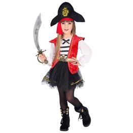 Disfraz de Capitana Pirata niña