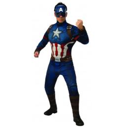 Disfraz de Capitán América Endgame Musculoso para Hombre