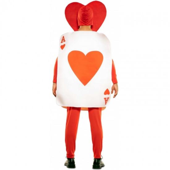 Disfraz de Carta As de Corazones Alicia para adultos