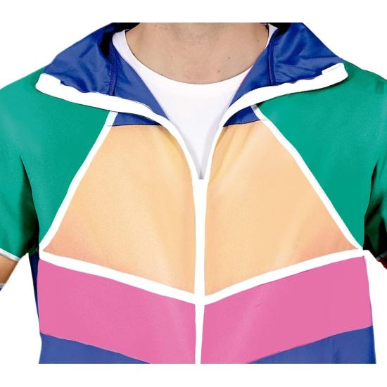 Disfraz de chándal de Gimnasta de los años 80 para Hombre Adulto **