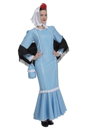 Disfraz de Chulapa Azul para mujer