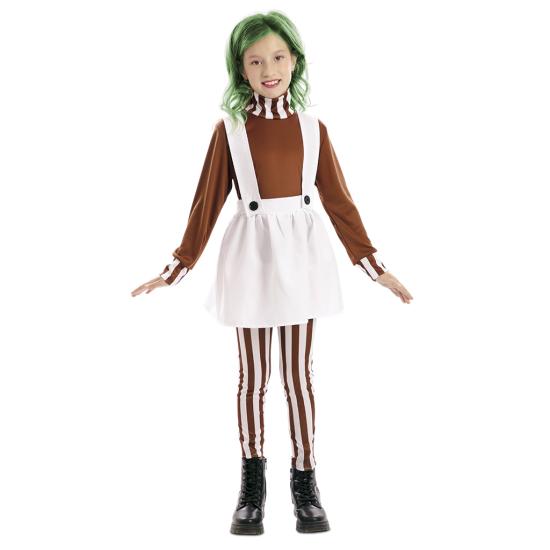 Disfraz de Duendecilla Dulce Infantil oompa loompa de Willy Wonka