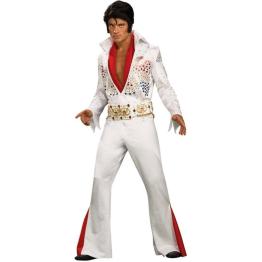 Disfraz de el Rey del Rock Elvis Lujo para hombre