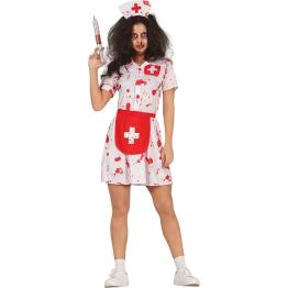 Disfraz de enfermera caminante zombie