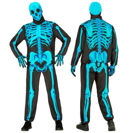Disfraz de Esqueleto "Fast Costume" – Adulto Fluorescente Azul Disfraz de Esqueleto "Fast Costume" – Adulto Fluorescente Azul