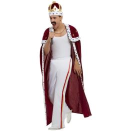 Disfraz de Freddie Mercury con Capa para Adulto