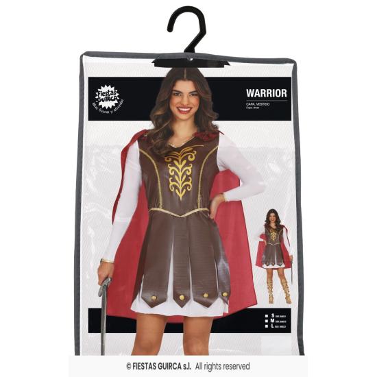 Disfraz de Guerrera para Mujer con Capa
