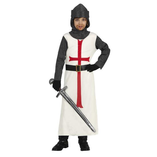 Disfraz de Guerrero Medieval Templario para Niño
