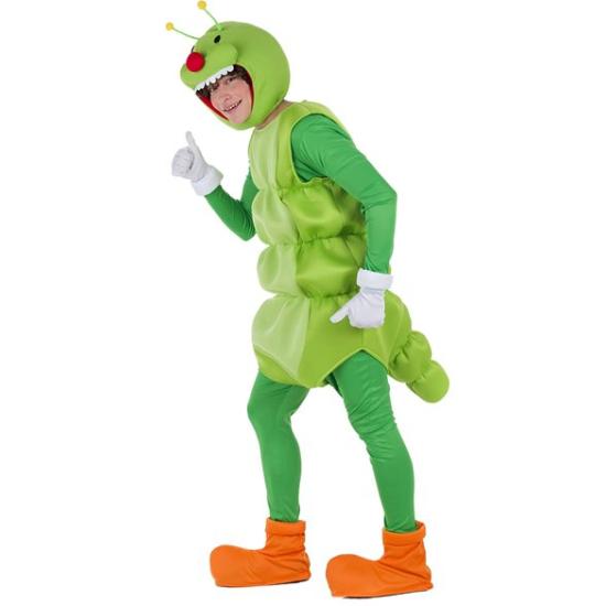 Disfraz de Gusano Verde para Adulto