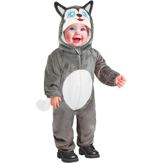 disfraz de husky para bebé