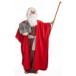Disfraz de Moisés con tablas de mandamientos para Adulto