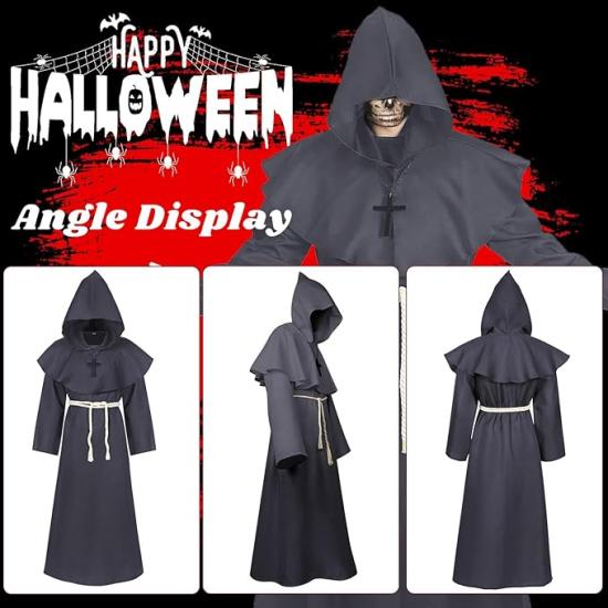 Disfraz de monje de sacerdote talla XL